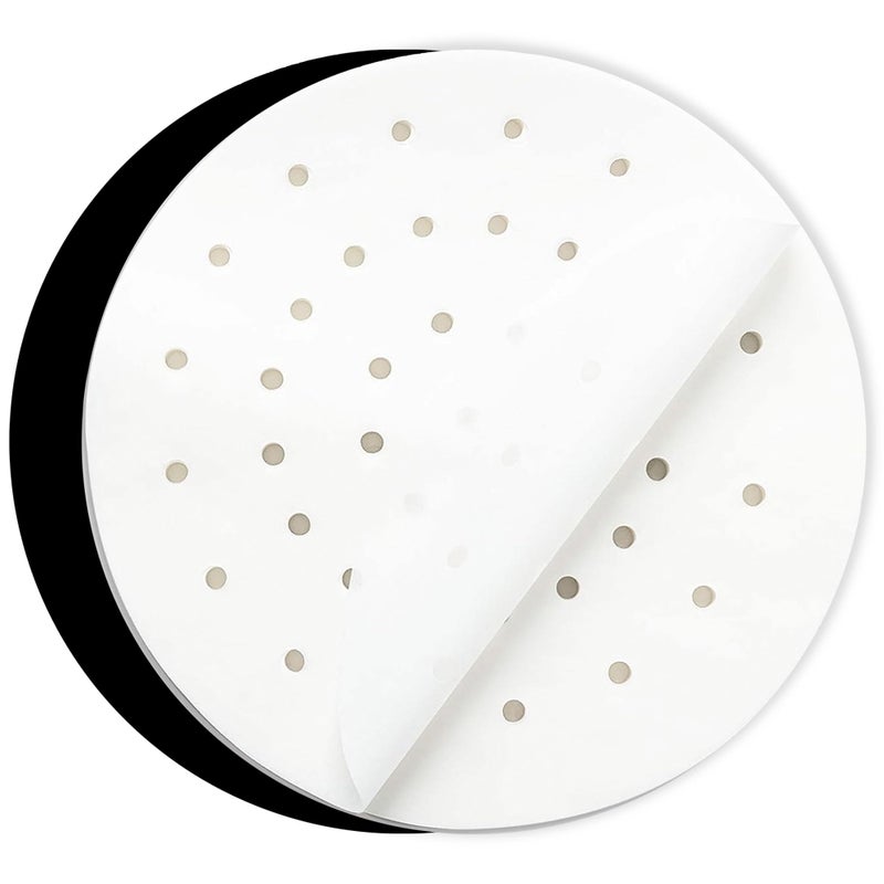 INFRAOVENS 8.4 inch Parchment Paper Rounds for Ninja Foodi 5qt, 6.5qt, 8qt Pressure Cookers, Round Sheets for Baking For Air Fryers, Pressure Cookers, Springform Pans, Steamers, Non-Stick Pre-cut Paper Liners - Image 1